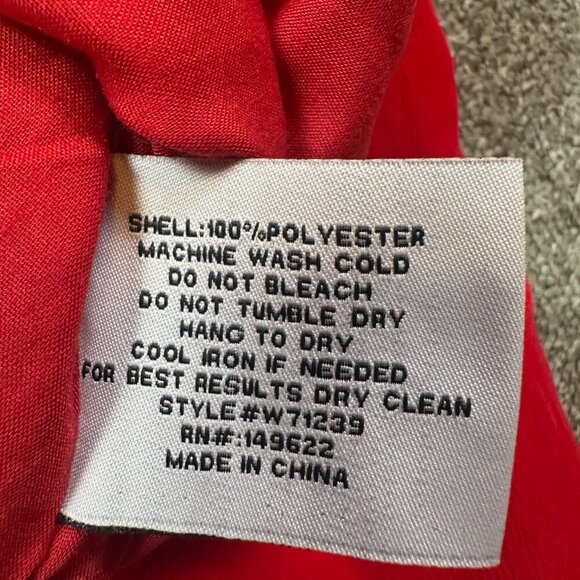 Walter Baker Odette Ruched Off Shoulder Dress Tomato Red Women's Size 6 - Picture 7 of 7